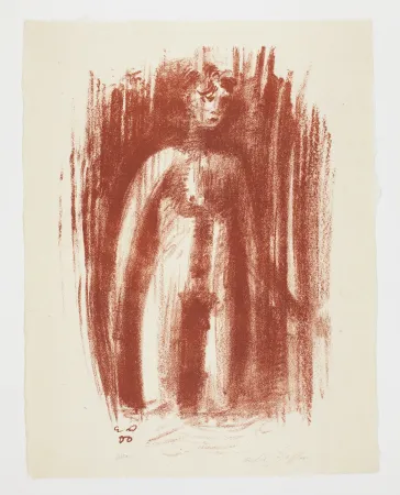 石版画 Masson - Baigneur à la cascade (Bather at the waterfall)