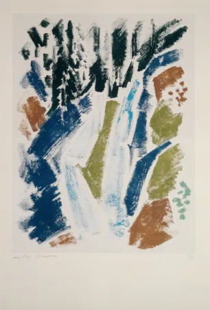 蚀刻版画 Masson - Cascade bleue