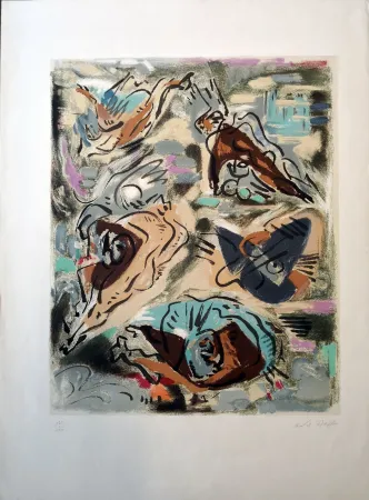 石版画 Masson - Composition 1