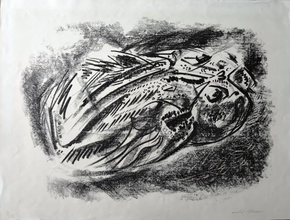 石版画 Masson - Composition 3