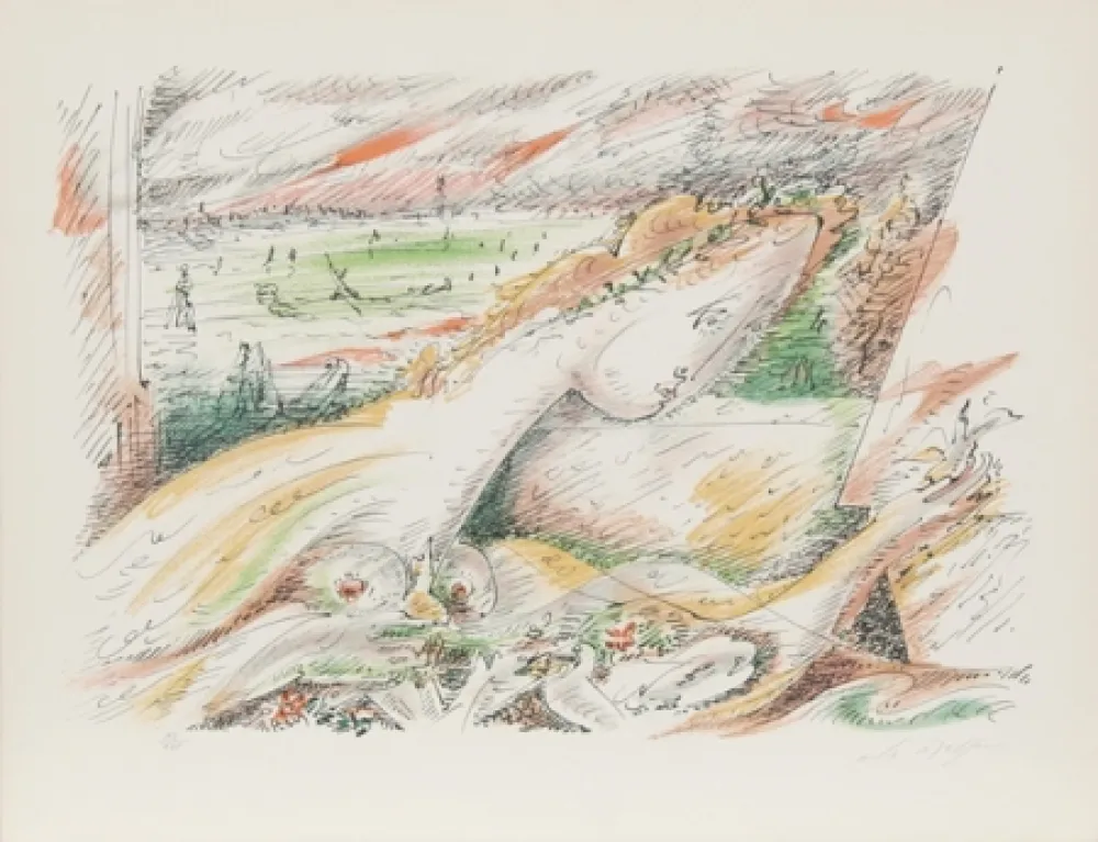 石版画 Masson - Dalia from Je Reve Portfolio