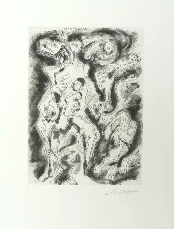 蚀刻版画 Masson - Démon