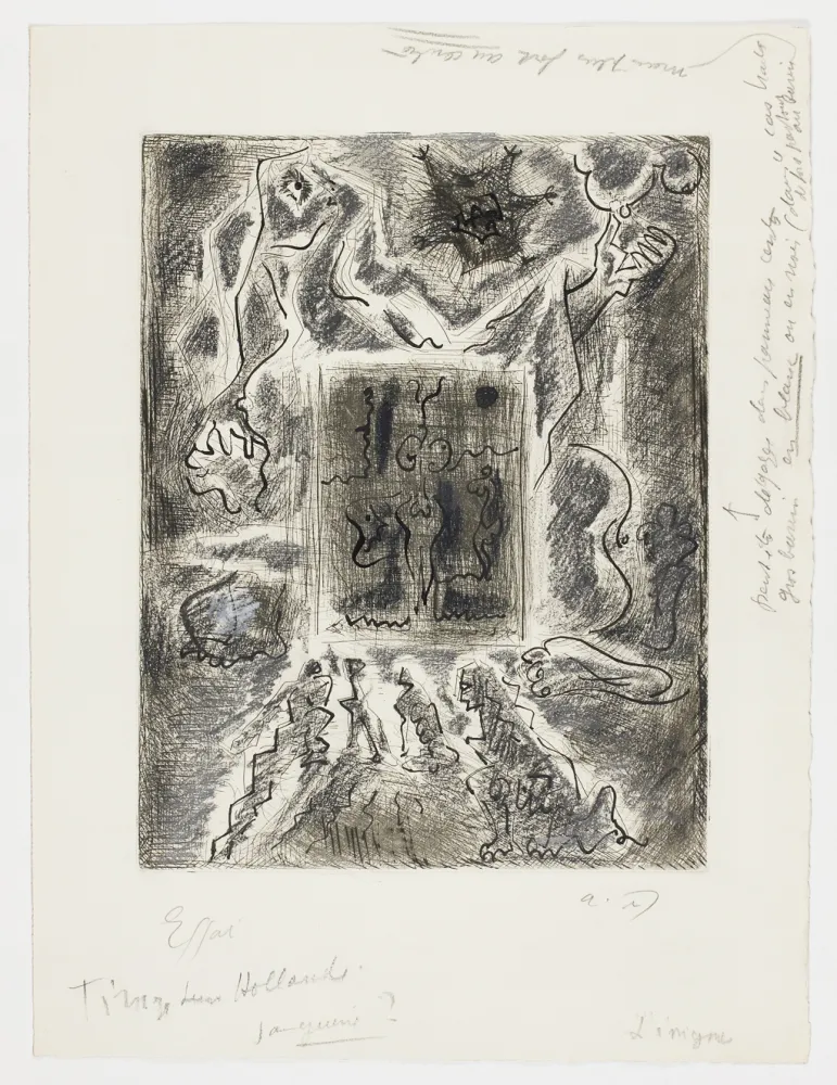 版画 Masson - Enigme (Enigma)