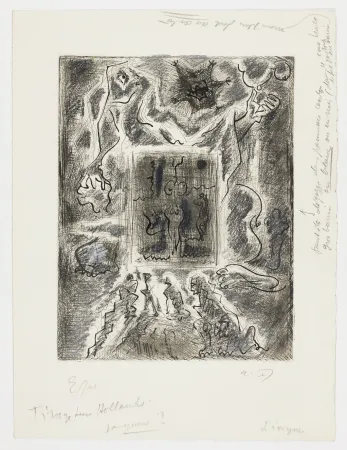 版画 Masson - Enigme (Enigma)