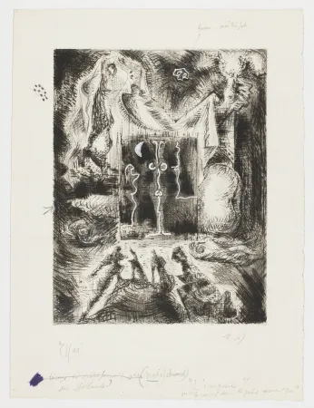 版画 Masson - Enigme (Enigma)