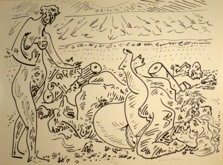 石版画 Masson - (Erotique)