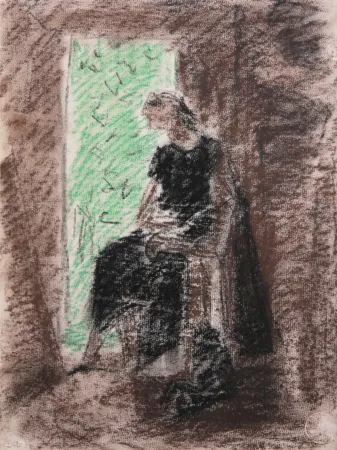 无技术 Masson - Femme devant la porte