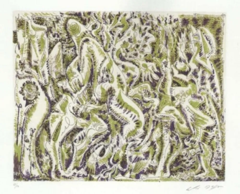 蚀刻飞尘法 Masson - Garden party