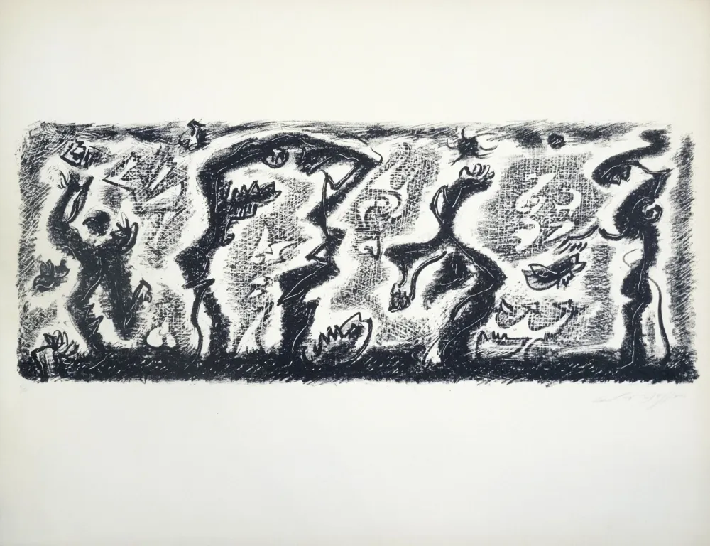 石版画 Masson - Jardins de Tantale