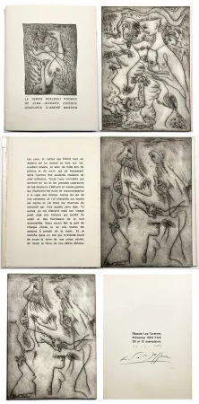 插图书 Masson - J.J Lévêque. LE TEMPS RÉFLÉCHI. Gravures d'André Masson. PAB 1964