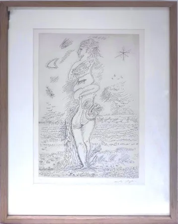 蚀刻版画 Masson - La jeunesse d'Isis 