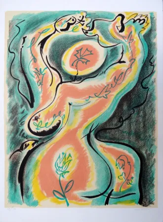 石版画 Masson - La métamorphose de la femme