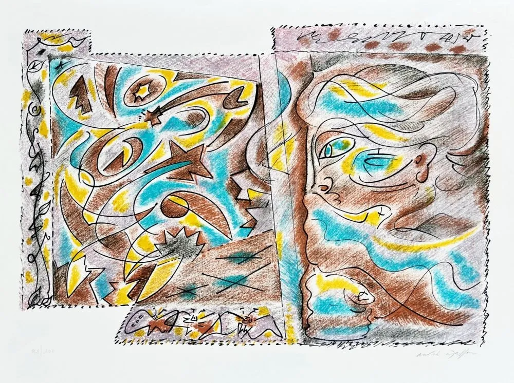 石版画 Masson - La Sibylle et les étoiles