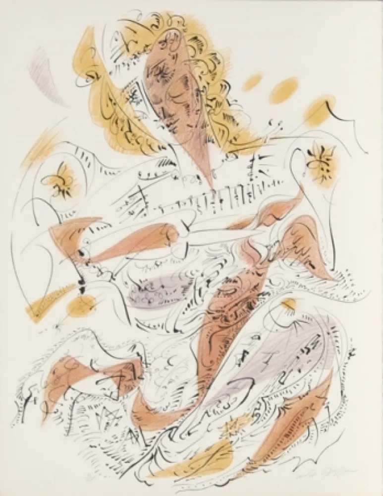 石版画 Masson - La Venitienne from Je Reve Portfolio