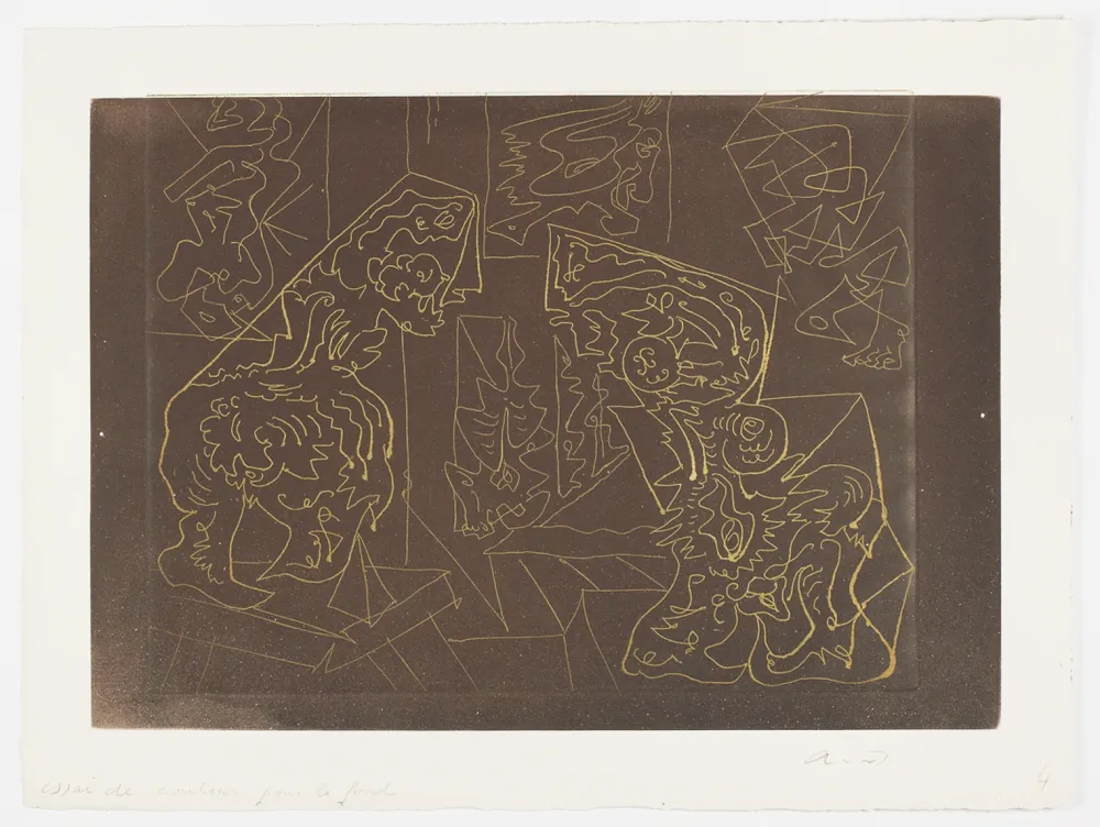 蚀刻飞尘法 Masson - L'atelier du sculpteur (The sculptor's studio)