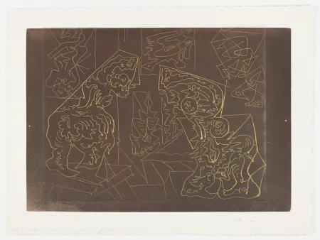 蚀刻飞尘法 Masson - L'atelier du sculpteur (The sculptor's studio)