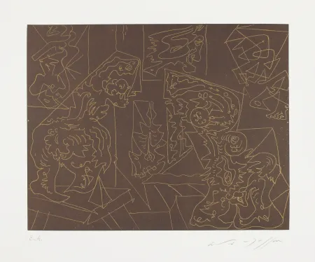 蚀刻飞尘法 Masson - L'atelier du sculpteur (The sculptor's studio)