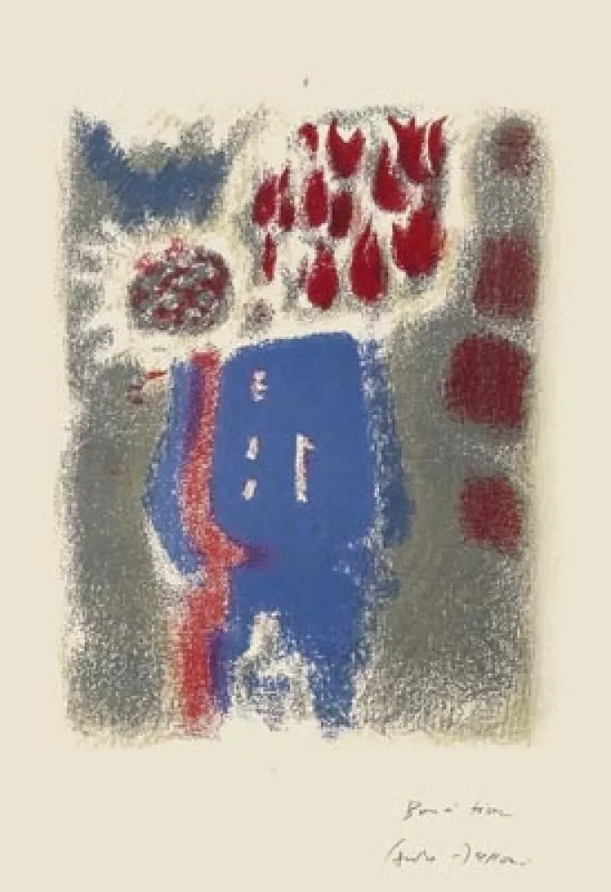 石版画 Masson - Le Vase bleu