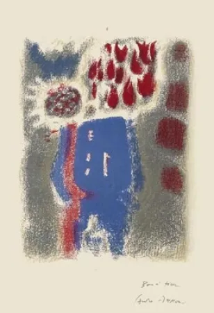 石版画 Masson - Le Vase bleu