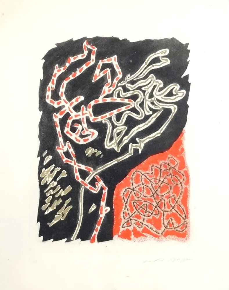 石版画 Masson - Les Érophages