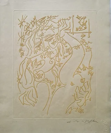 蚀刻版画 Masson - Les Erophages