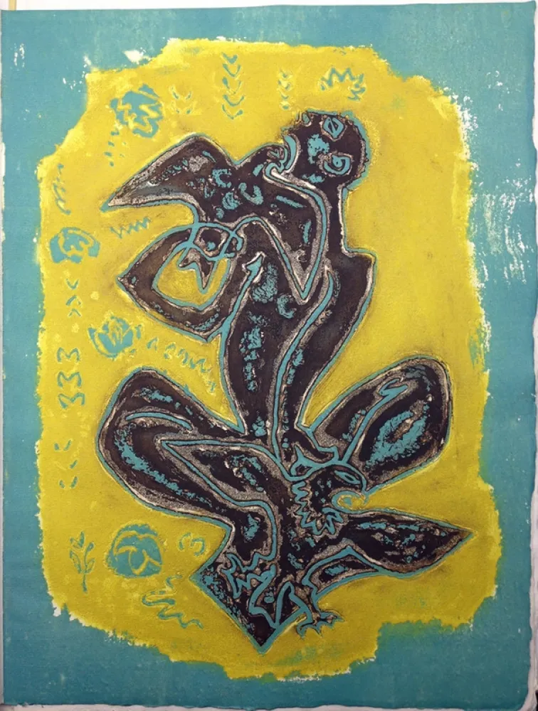 插图书 Masson - LES HAIN-TENY. 16 eaux-fortes et reliefs en couleurs.