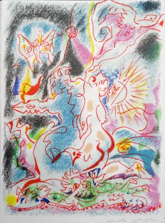 石版画 Masson - Les incertitudes de Psyché 