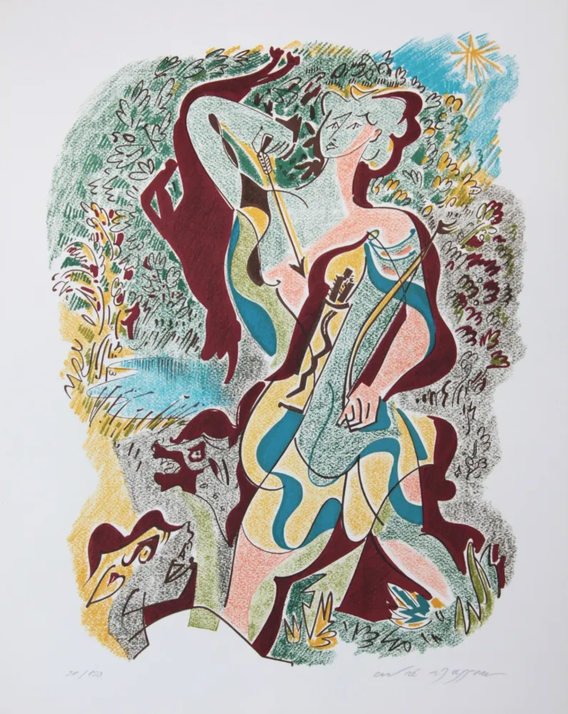 石版画 Masson - Les sonnets de Louise Labé 7