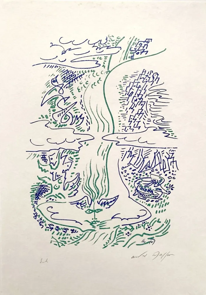 石版画 Masson - Maria tu sais