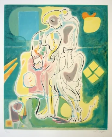 石版画 Masson - Maternité