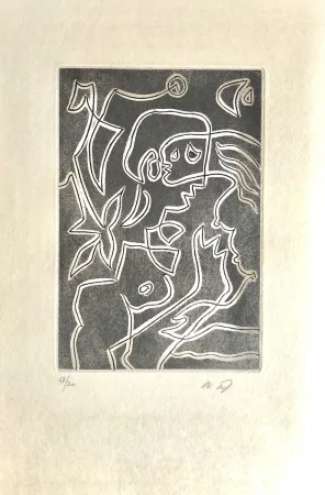 蚀刻飞尘法 Masson - Ô mésange, ô peut-être