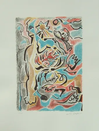 石版画 Masson - Omaggio a Michelangelo