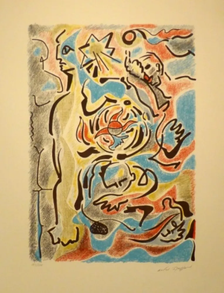 石版画 Masson - Omaggio a Michelangelo