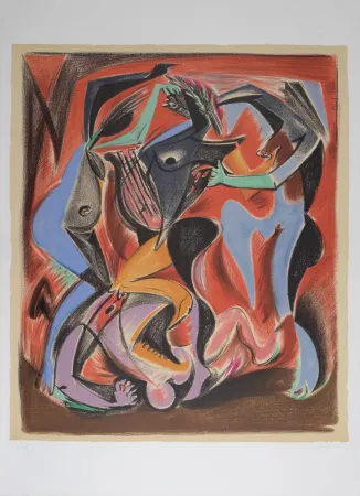 石版画 Masson - Orphée