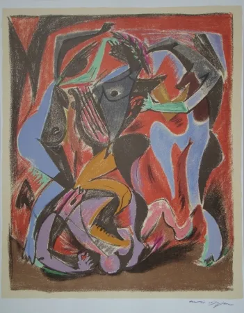 石版画 Masson - Orpheus