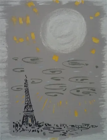 石版画 Masson - Paris: La Tour Eiffel