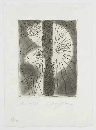 版画 Masson - Peine perdue (In vain)