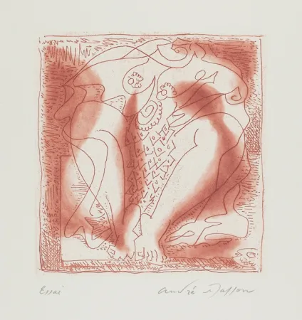 版画 Masson - Poissonière ou La femme au poisson (Poissonière or The Fishwoman)