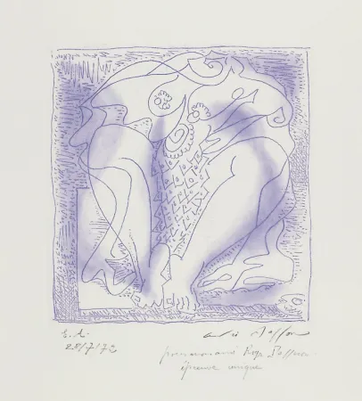 版画 Masson - Poissonière ou La femme au poisson (Poissonière or The Fishwoman)