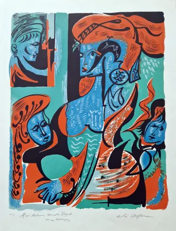 石版画 Masson - Quatre dames
