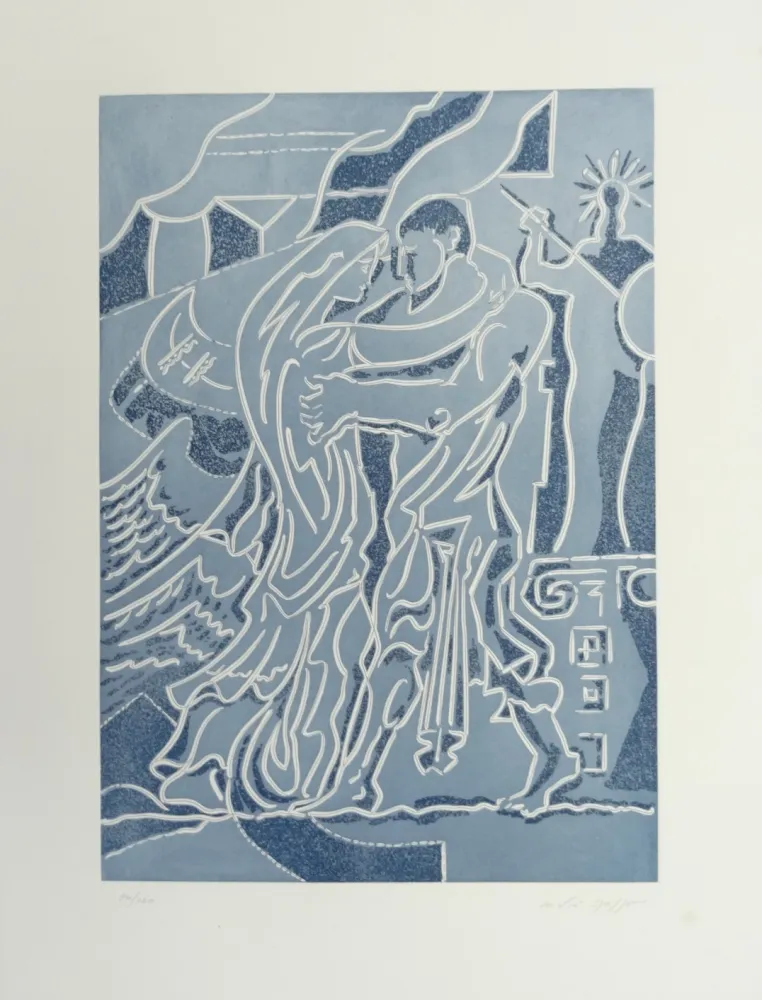 蚀刻版画 Masson - Retrouvailles des époux