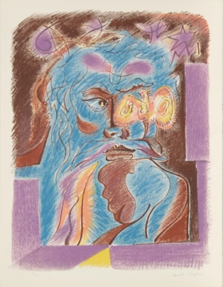 石版画 Masson - Satan from Je Reve Portfolio