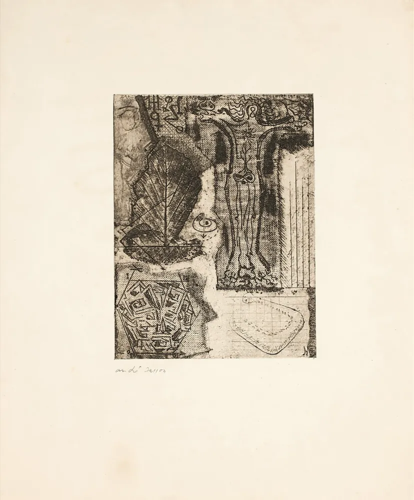 蚀刻版画 Masson - SIGNES ou Frontispice de 