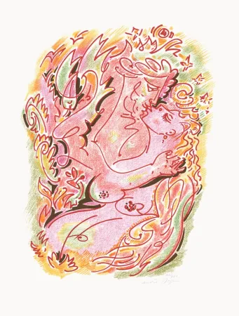 石版画 Masson - Sonnets Louise Labé