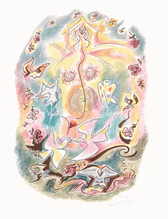 石版画 Masson - Sonnets Louise Labé