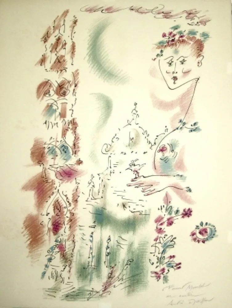 石版画 Masson - Venise en fleurs