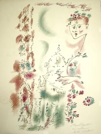 石版画 Masson - Venise en fleurs