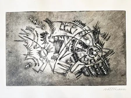 蚀刻版画 Mastroianni  - Senza titolo