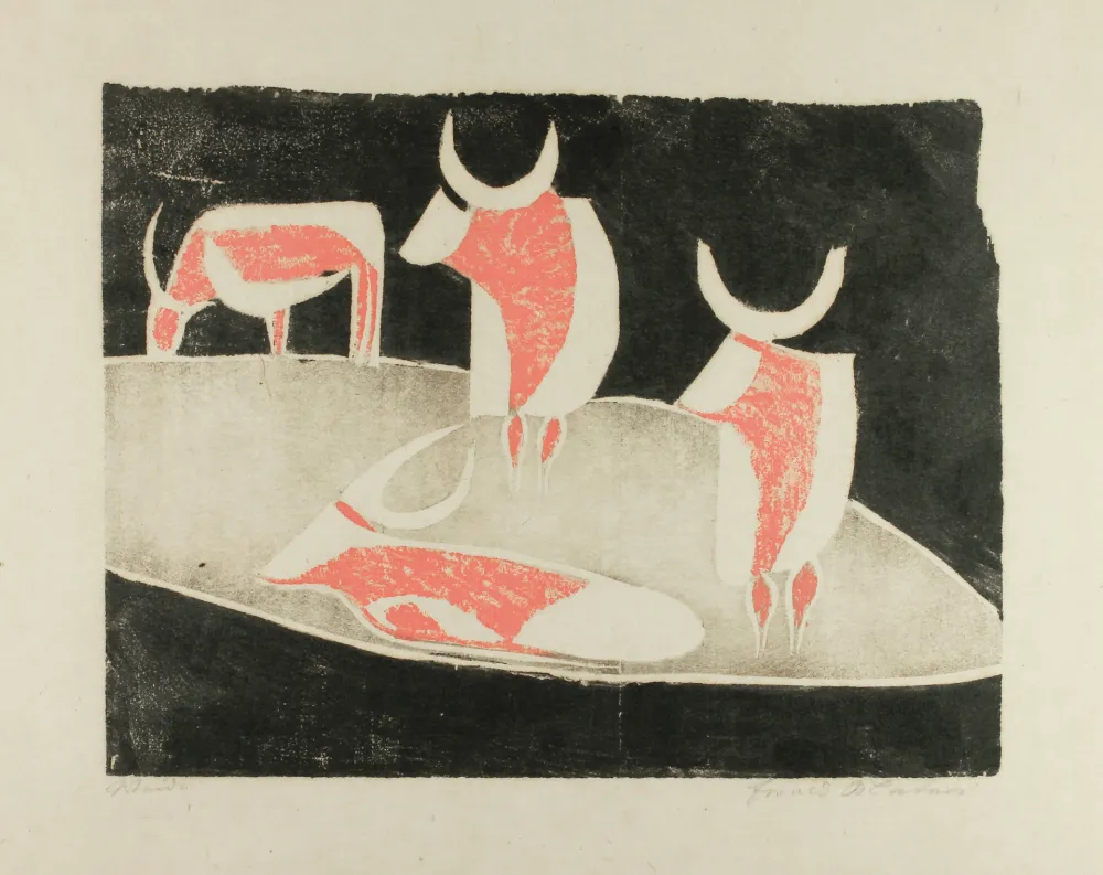 木刻 Mataré - Weide (Meadow)