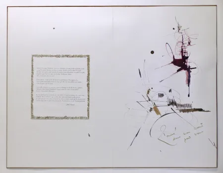 无技术 Mathieu - Composition pour Jean Cocteau, 1er mai 1960. Dessin